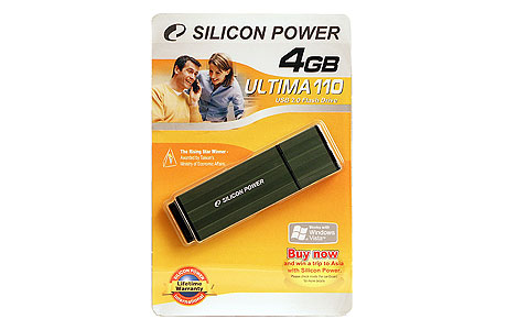 ФЛЕШ-Драйв Silicon Power USB 4.0Gb 110N Ultima [зеленый]
