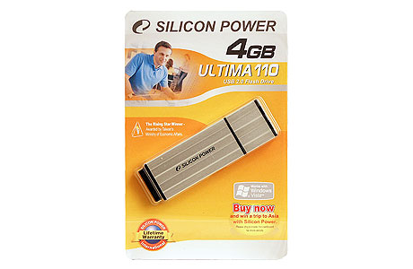 ФЛЕШ-Драйв Silicon Power USB 4.0Gb 110S Ultima[серебристый]