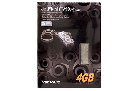 ФЛЕШ-Драйв TRANSCEND USB 4Gb V90C Classic JetFlash [метал]