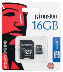 micro SD Kingston 16 Gb